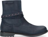 Omoda Om121740 Enkellaarsjes - Enkelboots met rits - Meisjes - Blauw - Maat 33