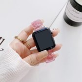 Hars vervangende horlogeband voor Apple Watch Series 6 & SE & 5 & 4 44 mm / 3 & 2 & 1 42 mm (roze)