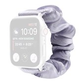 Schelppatroon Haarring Stoffen horlogebandje voor Apple Watch Series 6 & SE & 5 & 4 40 mm / 3 & 2 & 1 38 mm (lichtpaars)