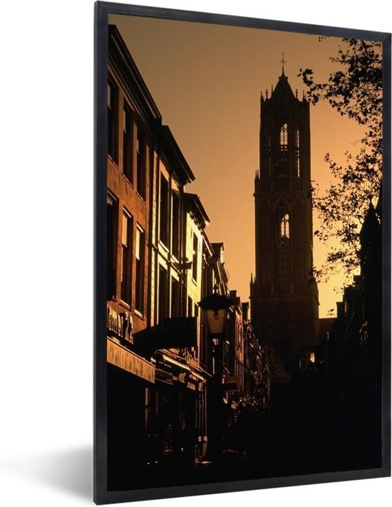 Fotolijst incl. Poster - Silhouet - Utrecht - Donker - 20x30 cm - Posterlijst
