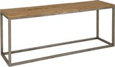 Wandtafel | venetie | gerecycled teakhout | wit | 180 x 40 x 70(h) cm