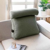 Grote Enkele Driehoek Rugleuning Kussen Ligstoel Lezen Kussen Vloer Zetel Sofa Nachtkastje Terug Hoofd Taille Ondersteuning Zwangere Vrouwen Light Grey