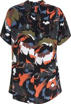 Cassis - Female - Effen blouse in viscose  - Zwart