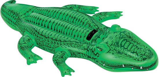 Intex Krokodil Ride-On - Opblaasfiguur - 168 x 86 cm