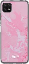 6F hoesje - geschikt voor Samsung Galaxy A22 5G -  Transparant TPU Case - Pink Sync #ffffff