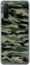 6F hoesje - geschikt voor OnePlus Nord CE 5G -  Transparant TPU Case - Woodland Camouflage #ffffff