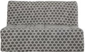 BZ bank - Dunlopillo 140x190 matras - Grijze stof - L 149 x D 55 x H 43 cm - Made in France - CHARLINE