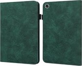 Voor Lenovo Tab M8 8505X Kant Bloem Embossing Patroon Horizontale Flip Leather Case met Houder & Kaartsleuven & Portemonnee & Fotolijst (Groen)