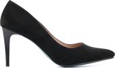 Giulia Dames Leren   Pumps / Stiletto - Naaldhak hoogte 9 cm - Giulia 8 sue - Zwart - Maat 36