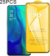 Voor OPPO Reno5 5G / Reno5 Z 5G 25 PCS 9D Volledige lijm Volledig scherm Gehard glasfilm