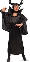 Carnival Toys Verkleedjurk Maleficent Meisjes Polyester Zwart Mt 146