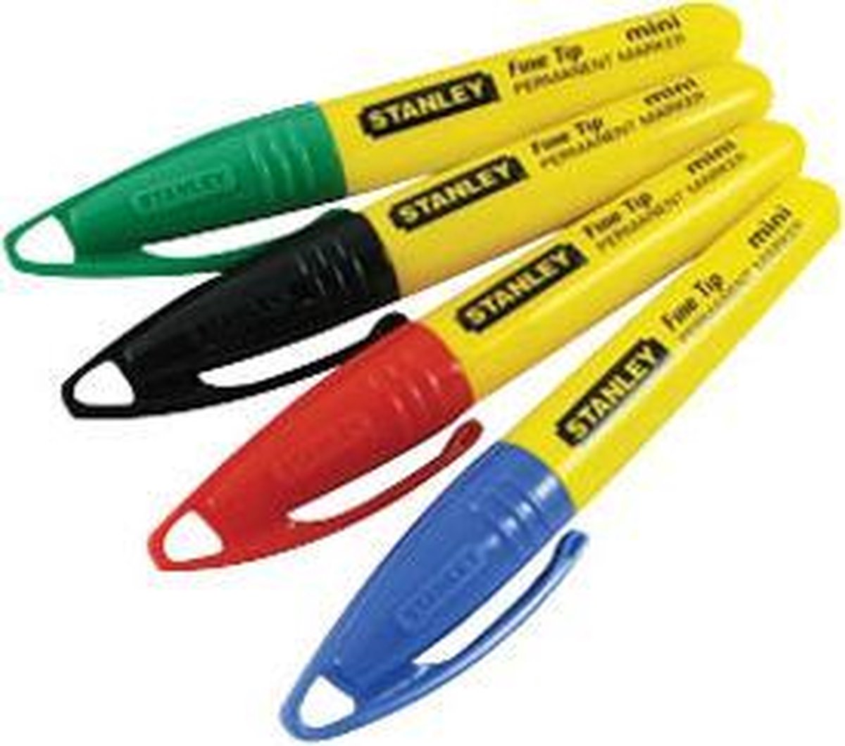 Stanley 2-47-329 Markeerstift Mini Zwart/Rood/Groen/Blauw