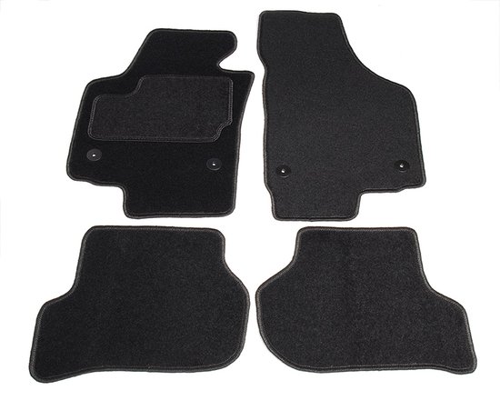 DBS Automatten Op Maat Gemaakt Voor 207/207SW  2006 2014  Met Bevestigingsclips Antislip Vloermatten Auto 4 Stuks Zwart 760476078
