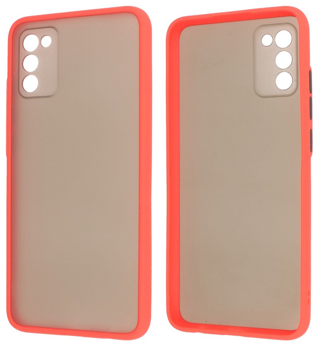 Hoesje Geschikt voor de Samsung Galaxy A02s - Hard Case Backcover Telefoonhoesje - Rood