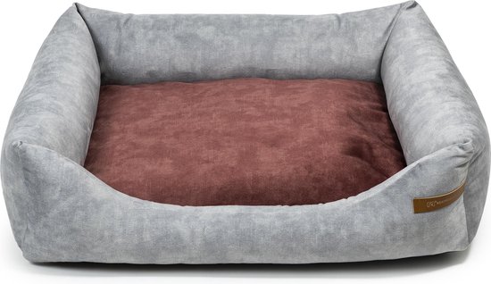 dogsfavorite Hondenbed - wasbare hondenmand - hoogwaardige hondenbank - gewrichtsvriendelijk hondenkussen - robuuste hondenmat - hondenmand - turquoise - Gr. S 80 x 60 cm