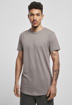 Urban Classics Heren Tshirt -4XL- Shaped Long Grijs