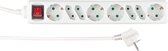 Stekkerdoos ontmoet Schakelaar - Zinaps 00124815 Socket Strip, Meerdere Socket Strip 8-Way 5 M, 3500 W, White (WK 02128)