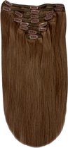 Remy Human Hair extensions Double Weft straight 22 - bruin 6B#