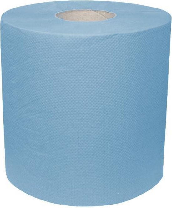 Essuie-tout en papier industriel 2 plis 2 rouleaux 20 cm Bleu