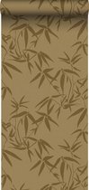 ESTAhome behang bamboe bladeren okergeel - 139298 - 50 cm x 9 m