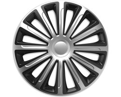 Wieldoppen 15 inch - Trend zilver - 4 stuks