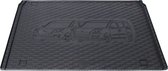 Rubber kofferbakmat met opdruk - Fiat Doblo 5-zits vanaf 2010 en Opel Combo 5-zits vanaf 2012