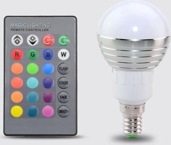 LED Bollamp RGB - 3 Watt - E14