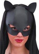 Carnival Toys Kattenmasker Imitatieleer Zwart One-size
