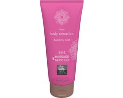 Massage- & Glide Gel 2 in 1 - Framboos