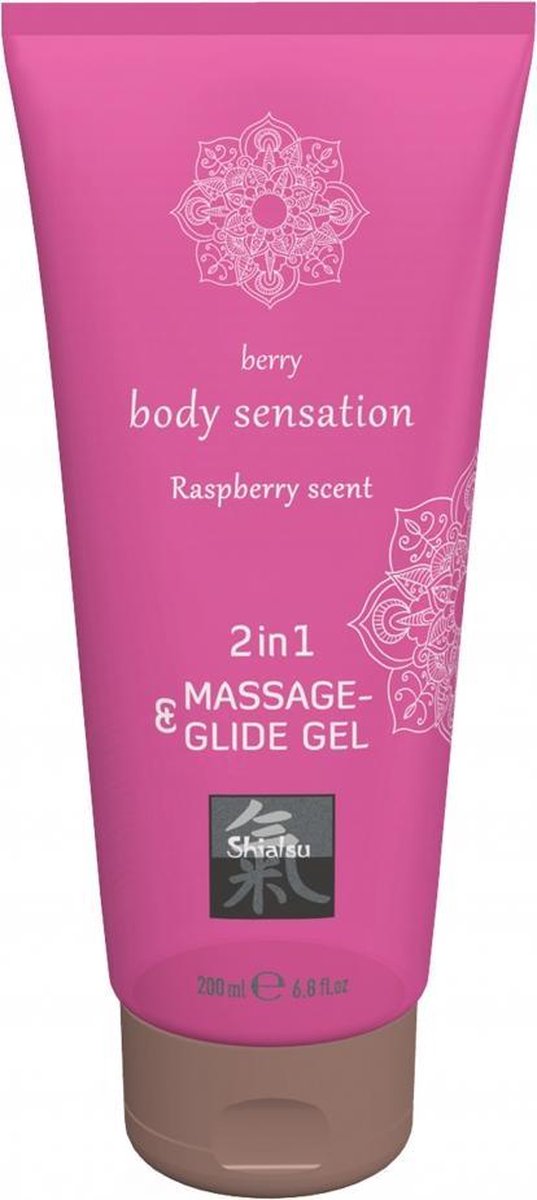 Massage- & Glide Gel 2 in 1 - Framboos