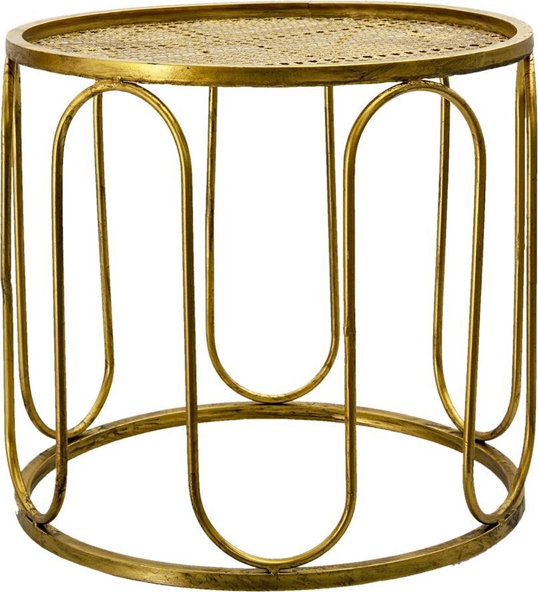 Bijzettafel Ø 41x37 cm Goudkleurig Metaal