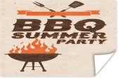 Poster Fête - BBQ - Eté - 30x20 cm