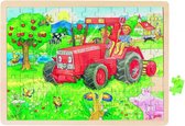 Puzzel: Op De Tractor 96-Delig