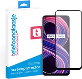 Telefoonglaasje Screenprotectors Geschikt voor Realme 8 5G - Volledig Dekkend - Gehard Glas Screenprotector Geschikt voor Realme 8 5G - Beschermglas van rand tot rand