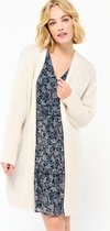 Gebreide lange cardigan - Ecru