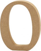 houten letter O 8 cm