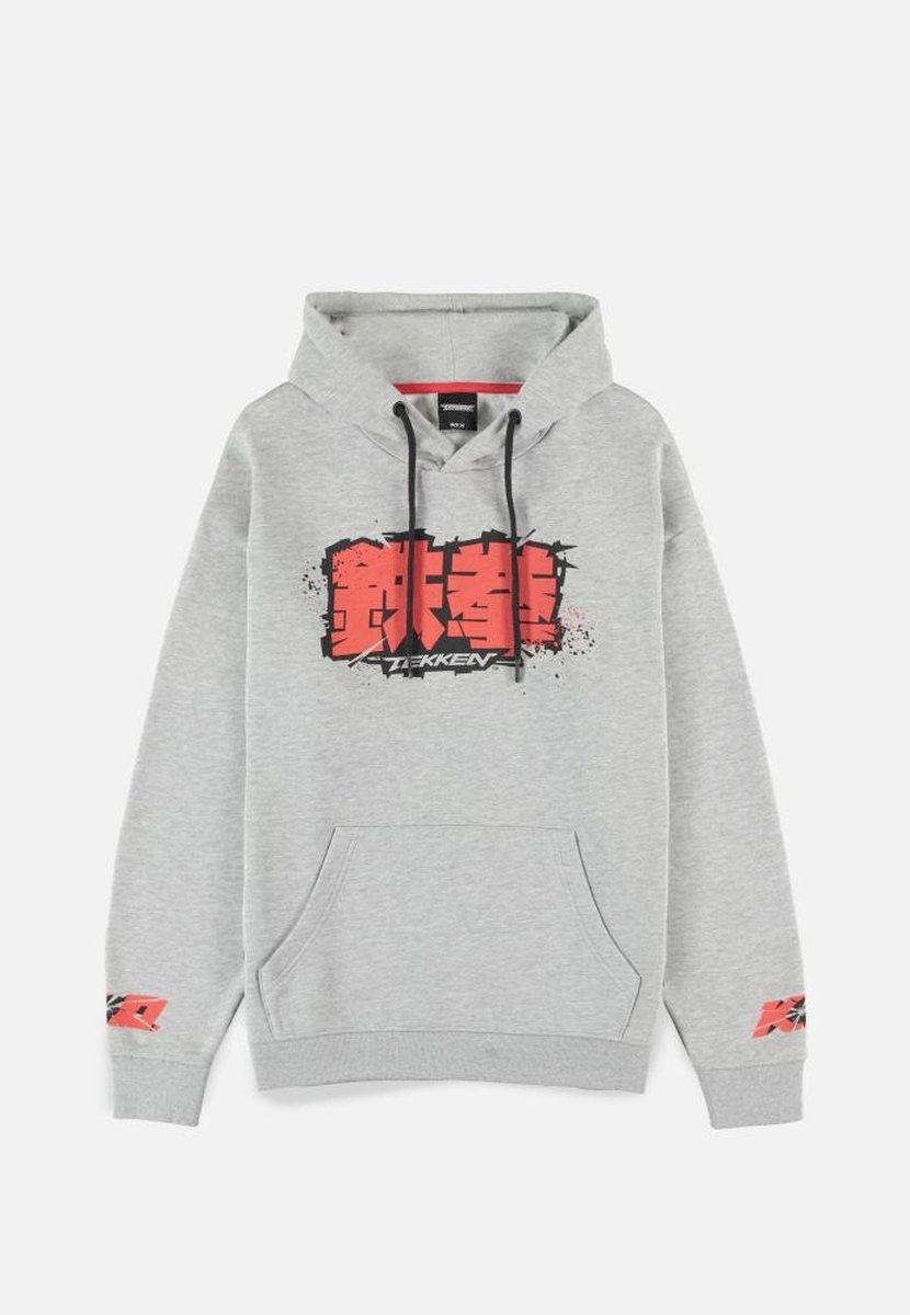 Tekken Hoodie/trui -L- Kanji Oversized Grijs