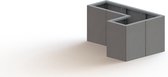 MySteel Verzinkt staal plantenbak Kansas 300   - Hoogte: 600mm