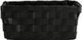 Mand voor badkamer MSV Polypropyleen in zwarte kleur 19 x 14 x 8 cm