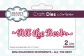 Creative Expressions Stans - 'All of the Best' - 8,8cm x 1,5cm - Set van 2
