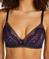 Hunkemöller Lingerie Dames Voorgevormde bh zonder beugel Bessie  - Blauw - maat D85