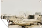 Tuinposter - Tuindoek - Tuinposters buiten - Grand approach to the Temple of Philae Nubia - David Roberts - 120x80 cm - Tuin