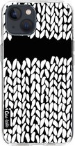 Casetastic Apple iPhone 13 Hoesje - Softcover Hoesje met Design - Missing Knit Black Print