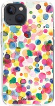 Casetastic Apple iPhone 13 Hoesje - Softcover Hoesje met Design - Watercolor Confetti Print