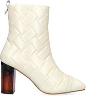 Kurt Geiger London Quilted Strut Enkellaarsjes - Enkelboots met rits - Dames - Wit - Maat 38+