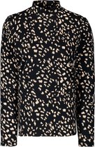 Garcia T-shirt Longsleeve Met Allover Print I10006 60 Black Dames Maat - S