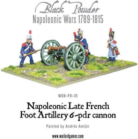 Thumbnail van een extra afbeelding van het spel Napoleonic Late French Foot Artillery 6-pdr cannon