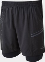 Ron Hill Tech Marathon Short Hardloopshorts Heren Zwart