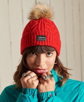 Superdry Dames Luxe kabelbeanie