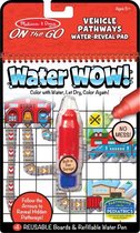 kleurboek Water Wow - Vehicles Pathways rood